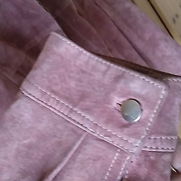 ⚜️ Willi Smith Dusty Rose Suede Jacket size XL NPLVC - Picture 6 of 16
